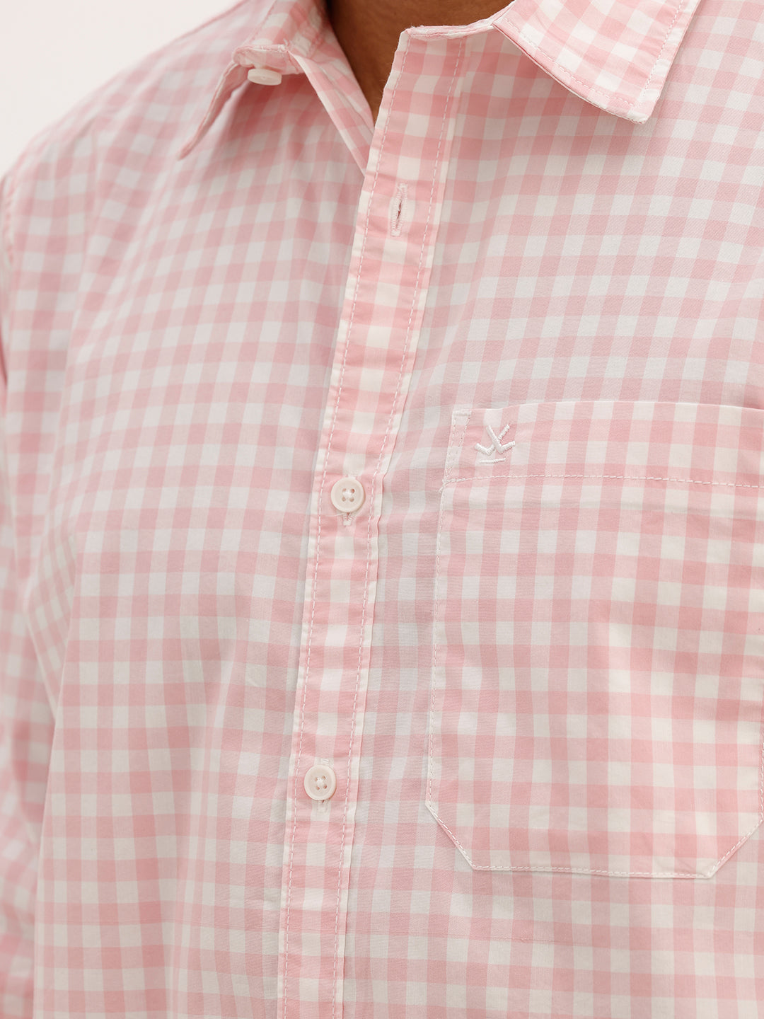 Regular Fit Checkered Full Sleeve Shirt | Pink | WWSH0808MAZ