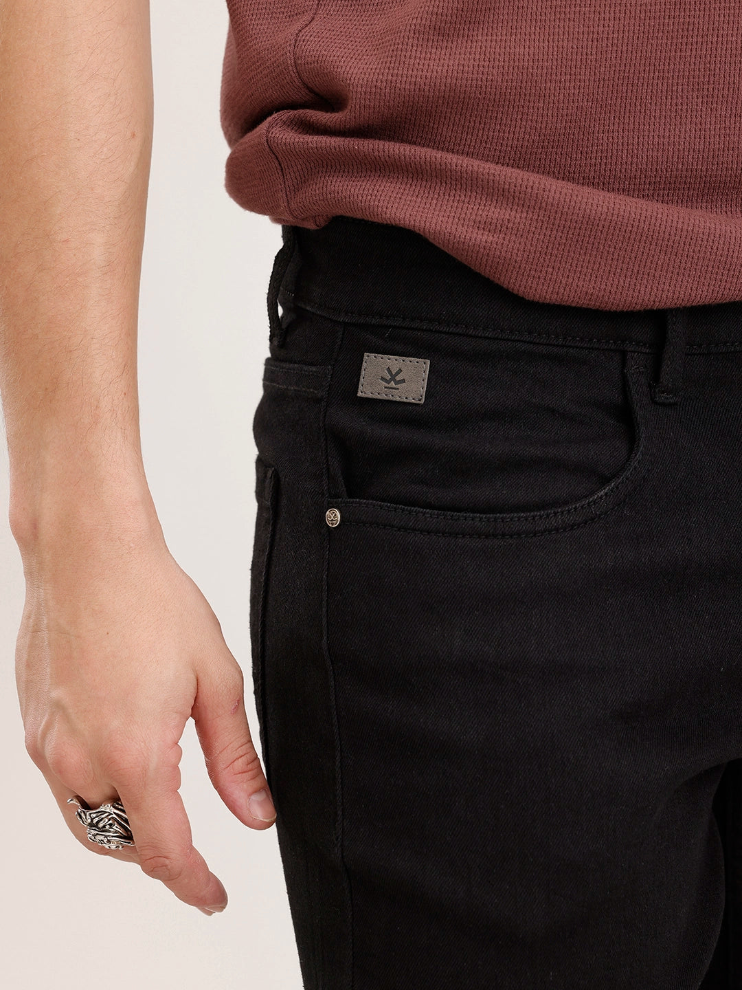 Slim Fit Denim Jeans | Black