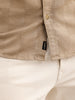 Comfort Fit Textured Shirt | Khaki