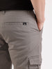 Solid Straight Fit Cargo Trouser   |  Grey
