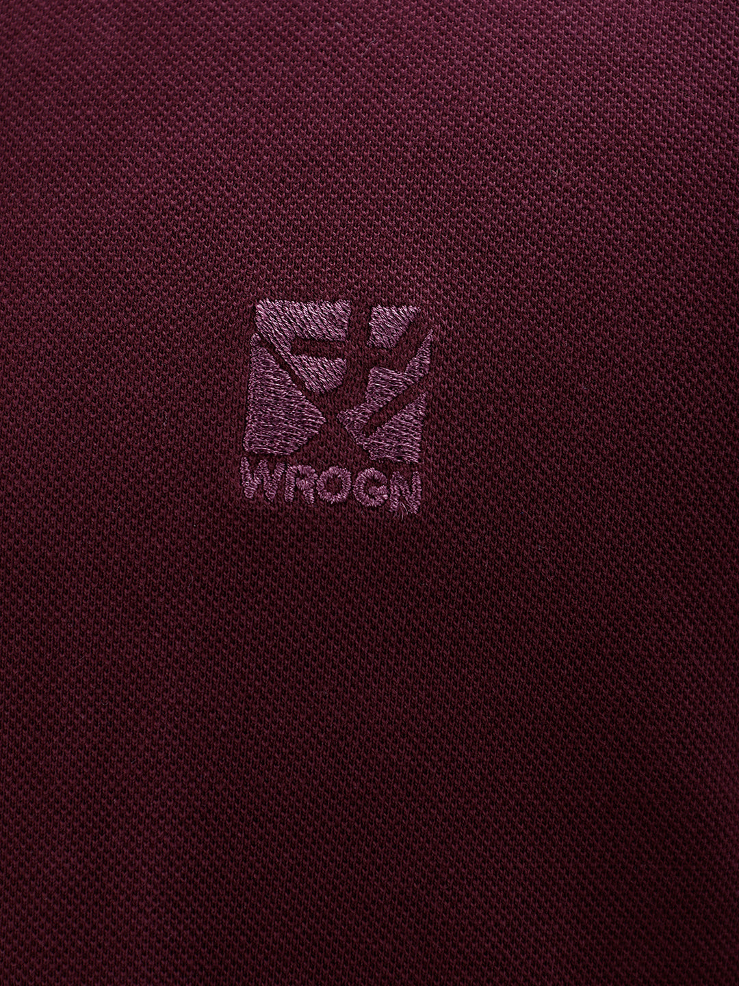 Solid Slim Fit Polo T-Shirt | Wine