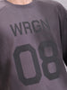 Washed Raglan Sleeve Oversized Men T-shirt | Dark Grey