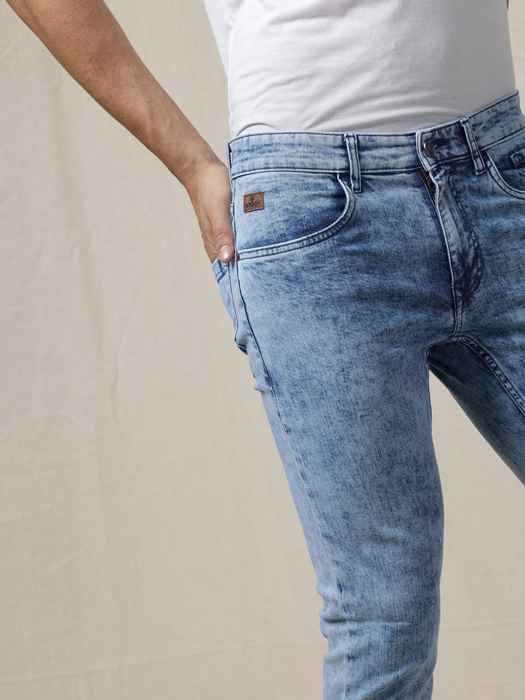 Washed Trend Blue Jeans