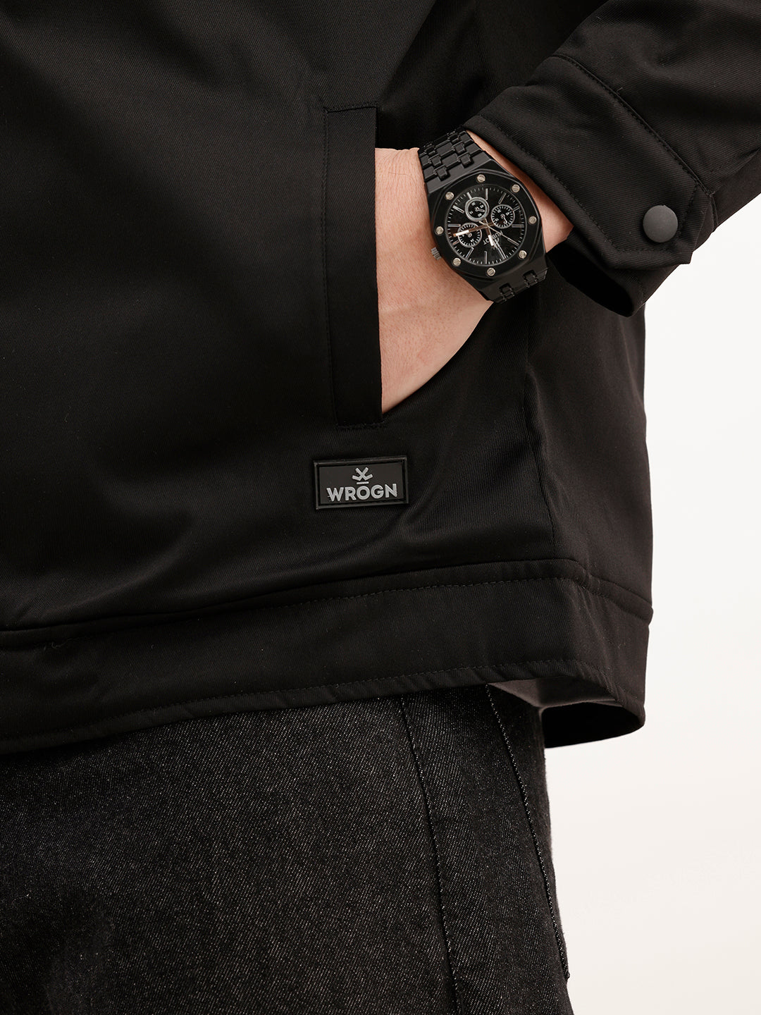Classic Double Pocket Jacket | Black