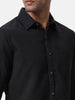 Fine Black Solid Shirt