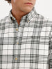 Textured Regular Fit Full Sleeve Shirt | White