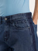 Loose Fit Cut & Sew Denim Jeans | Blue