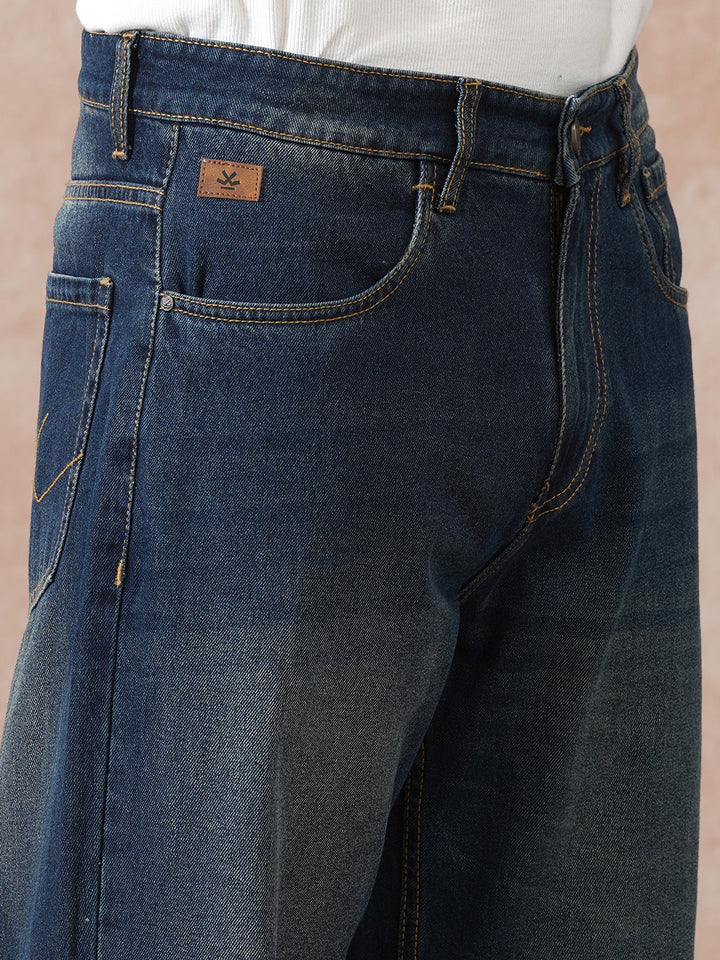 Heavy Fade Loose Fit Jeans | Blue