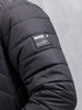 Casual Regular Fit Stand Collar Puffer Jacket | Black