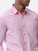 Pink Poplin Casual Shirt