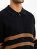 Classic Comfort Fit Knitted T-Shirt | Black