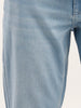 Faded Straight Fit Denim Jeans | Light Blue