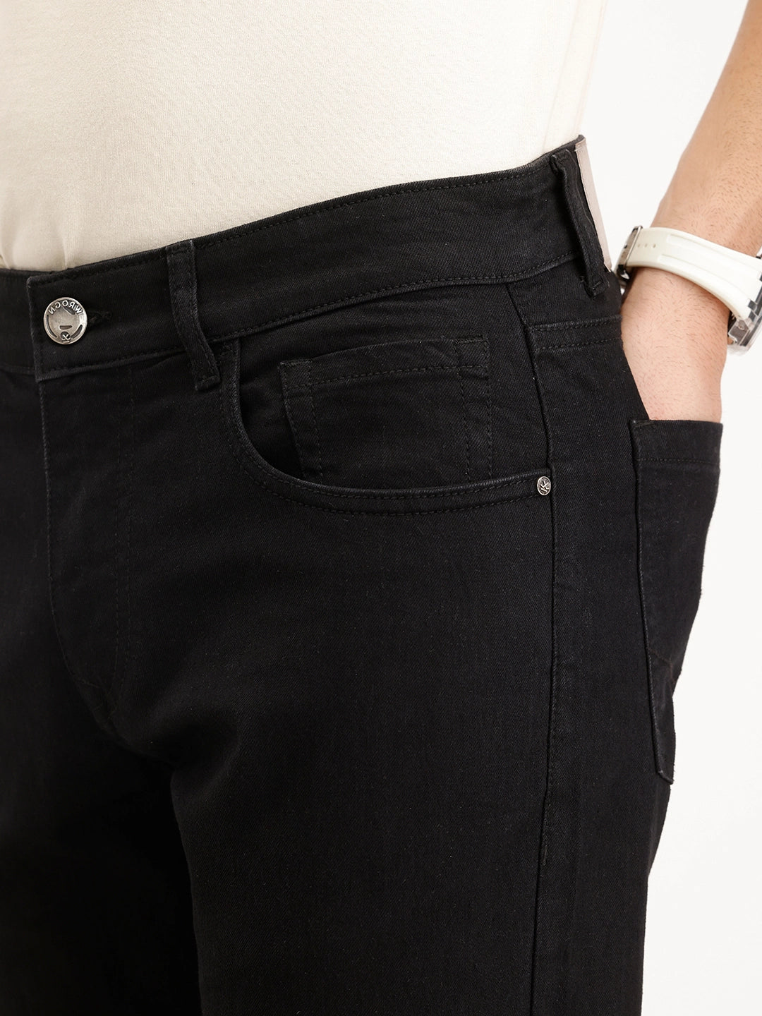 Slim Fit Denim Jeans | Black