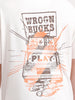 Classic Oversized Back Printed T-Shirt  | Beige