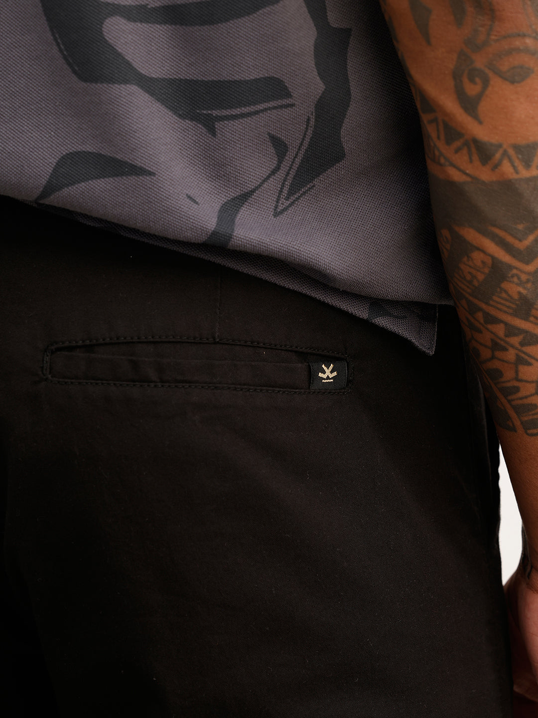 Solid Slim Fit Trouser | Black