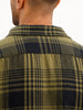 Classic Slim Fit Checkered Shirt | Olive