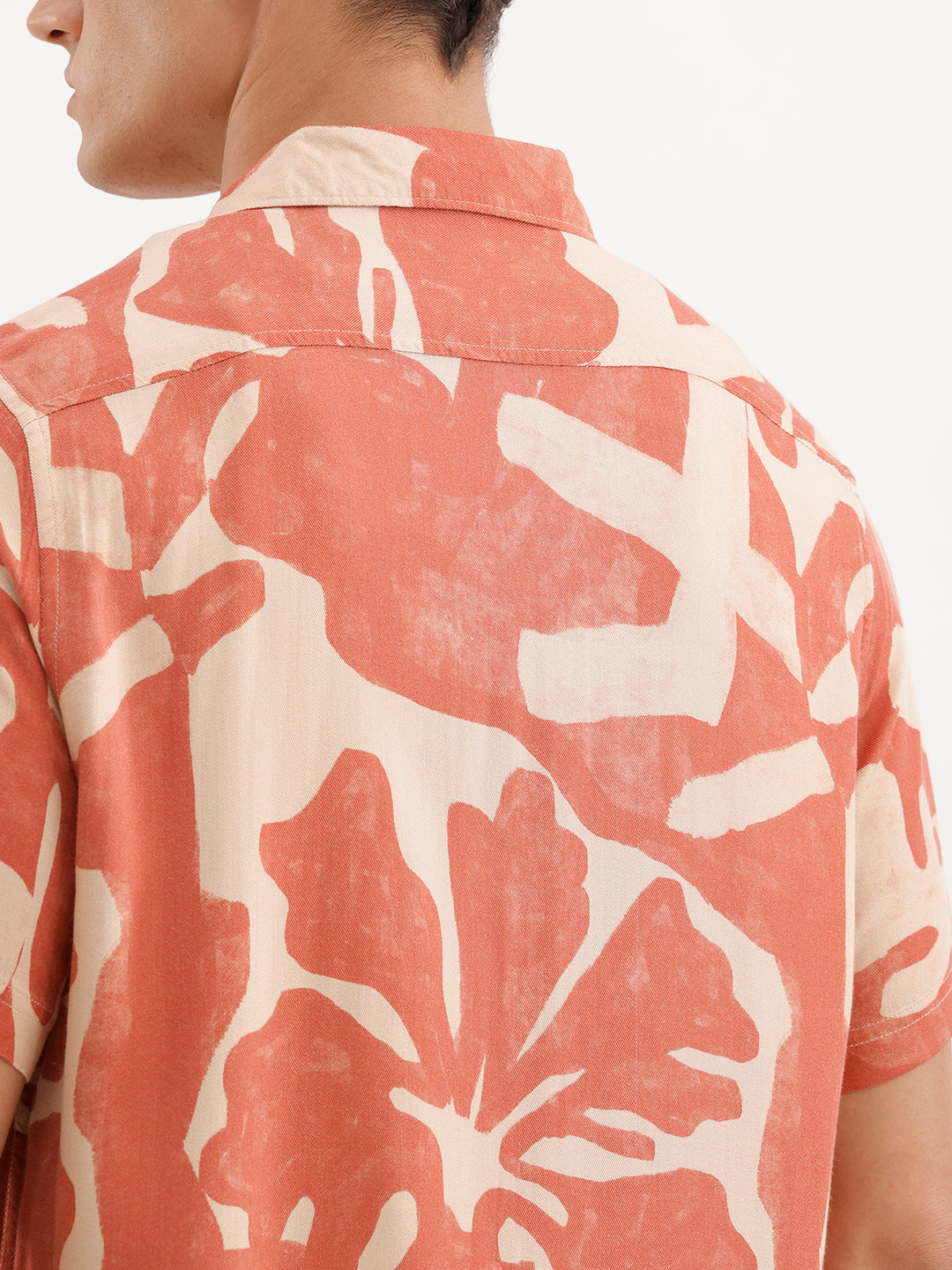 Classic Slim Fit AOP Shirt  | Beige