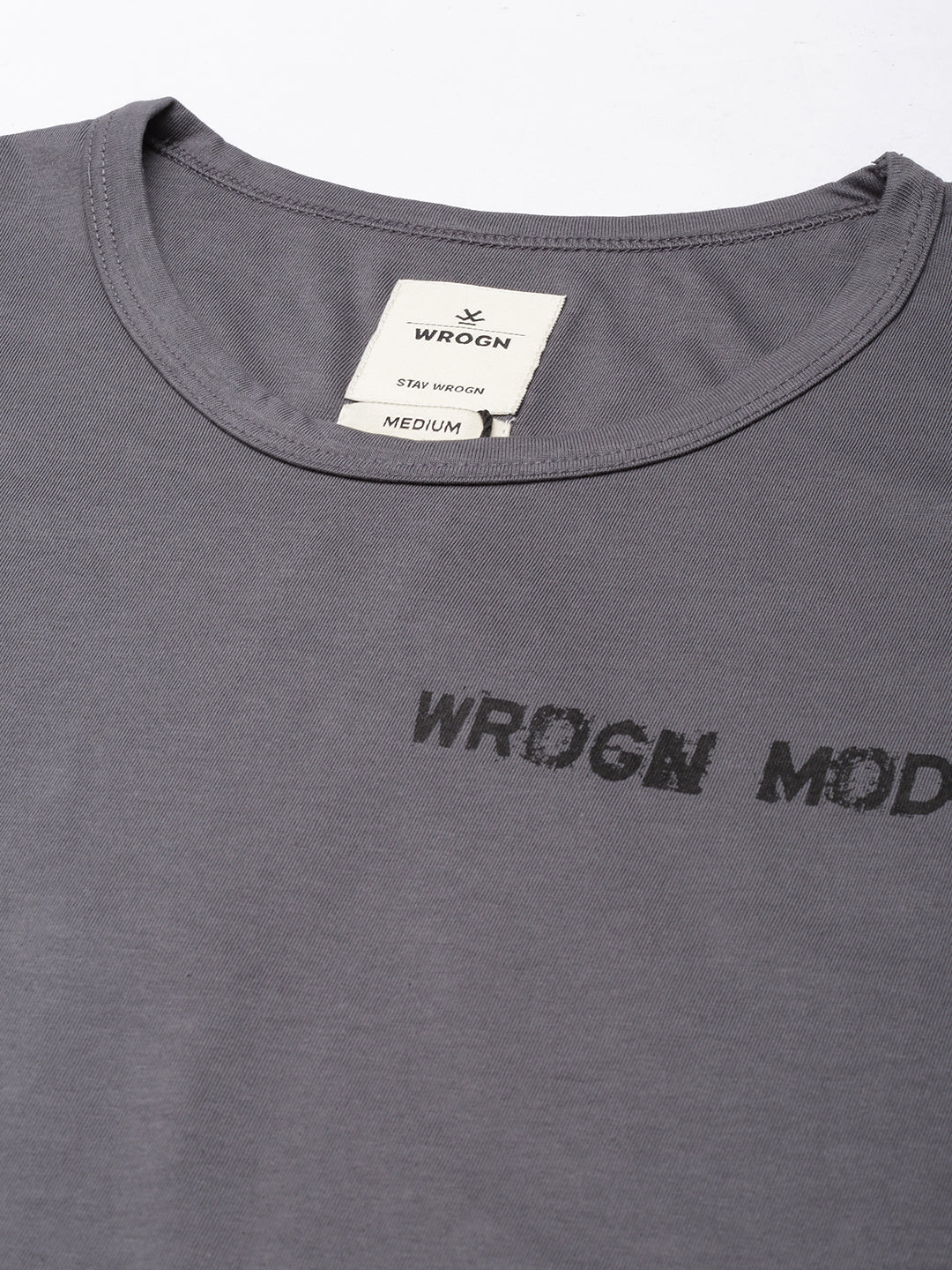 Wrogn Mode Printed Sleeveless T-Shirt