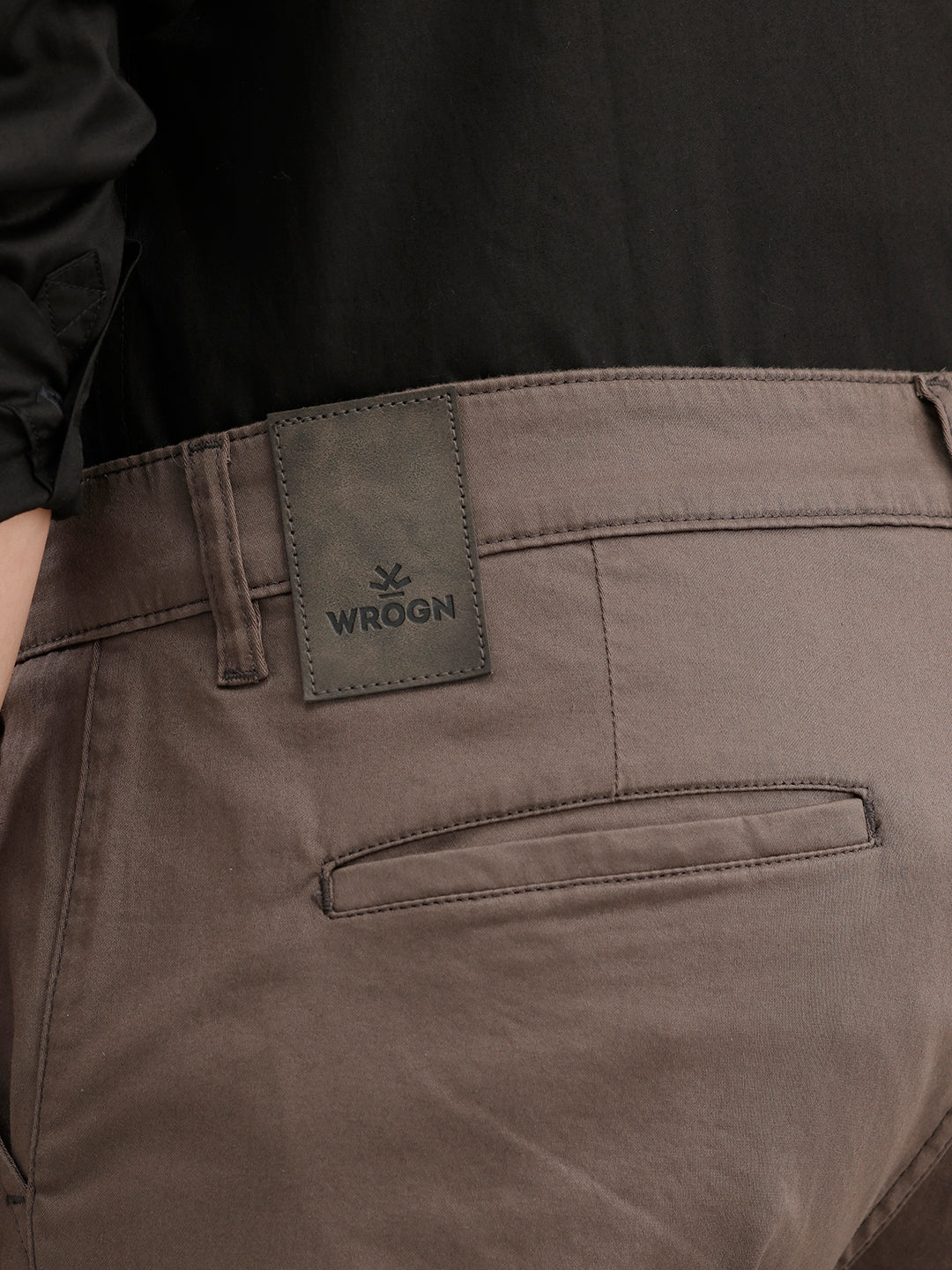 Slim Fit Solid Trouser  | Charcoal