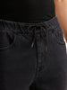Jogger Fit Denim Jeans | Black