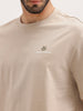 Oversized Back Printed T-Shirt | Beige
