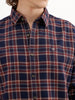 Slim Fit Checkered Shirt | Brown