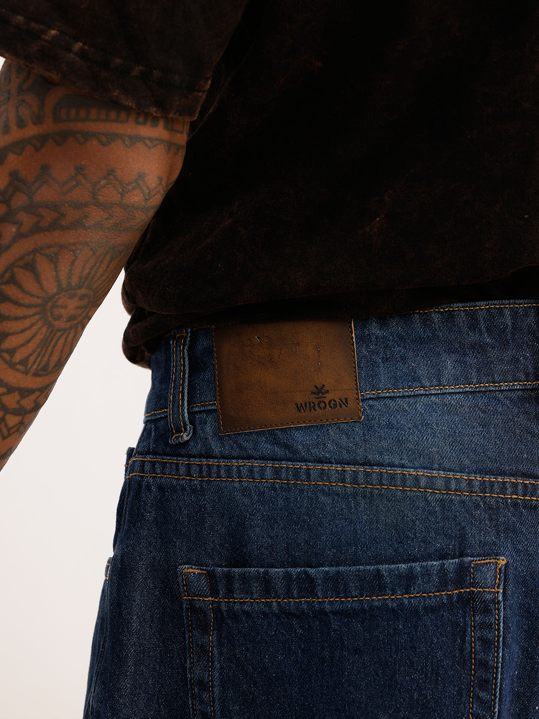 Faded Baggy Fit Denim Jeans | Blue