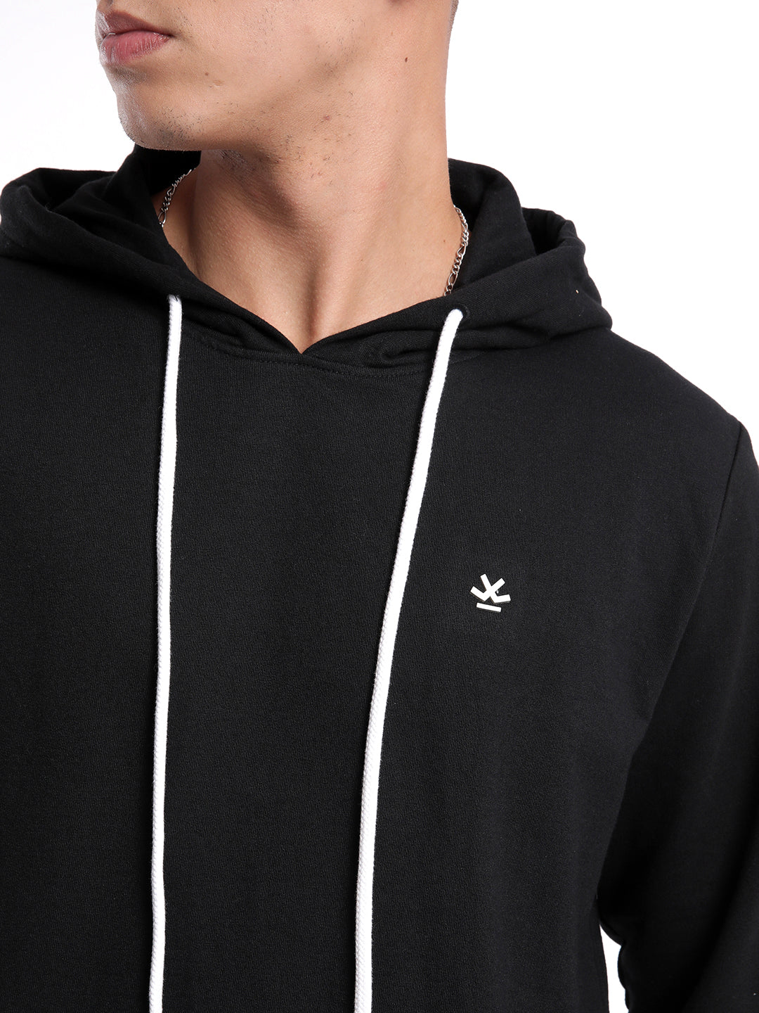 Black Casual Full Sleeve Hoodie