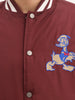 Relaxed Fit Bomber Jacket | Maroon