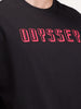 Oversized Placement Printed T-Shirt | Black
