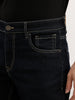 Straight Fit Solid Denim Jeans  | Dark Blue