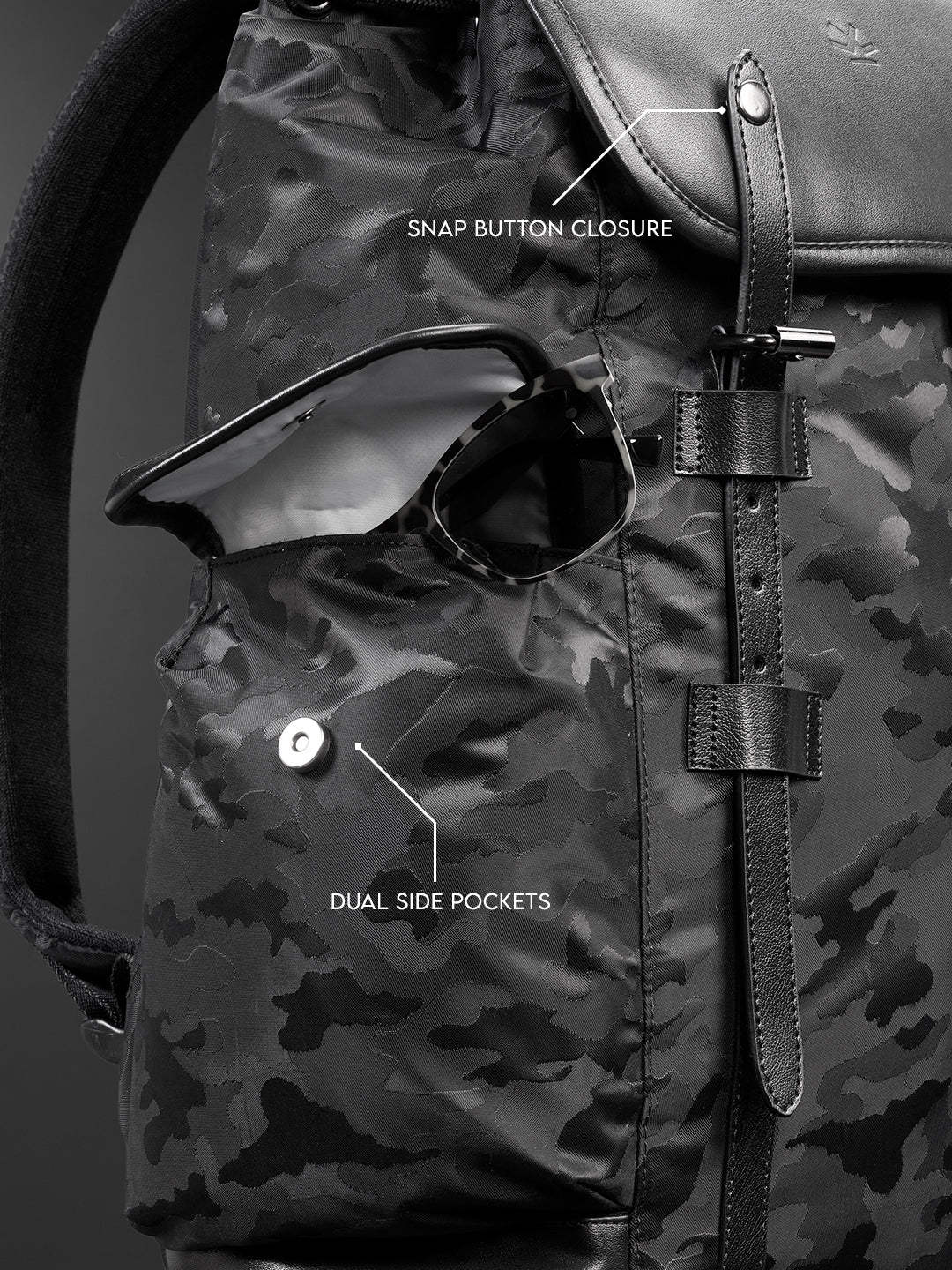 Tonal Camo Backpack | Black (30L)