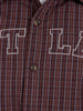 Heritage Checks with Modern Varsity Style slim fit shirt | Brown