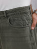 Men's Casual Anti Fit Washed Jeans | Olive