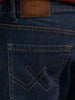 Solid Slim Crop Denim Jeans | Dark Blue