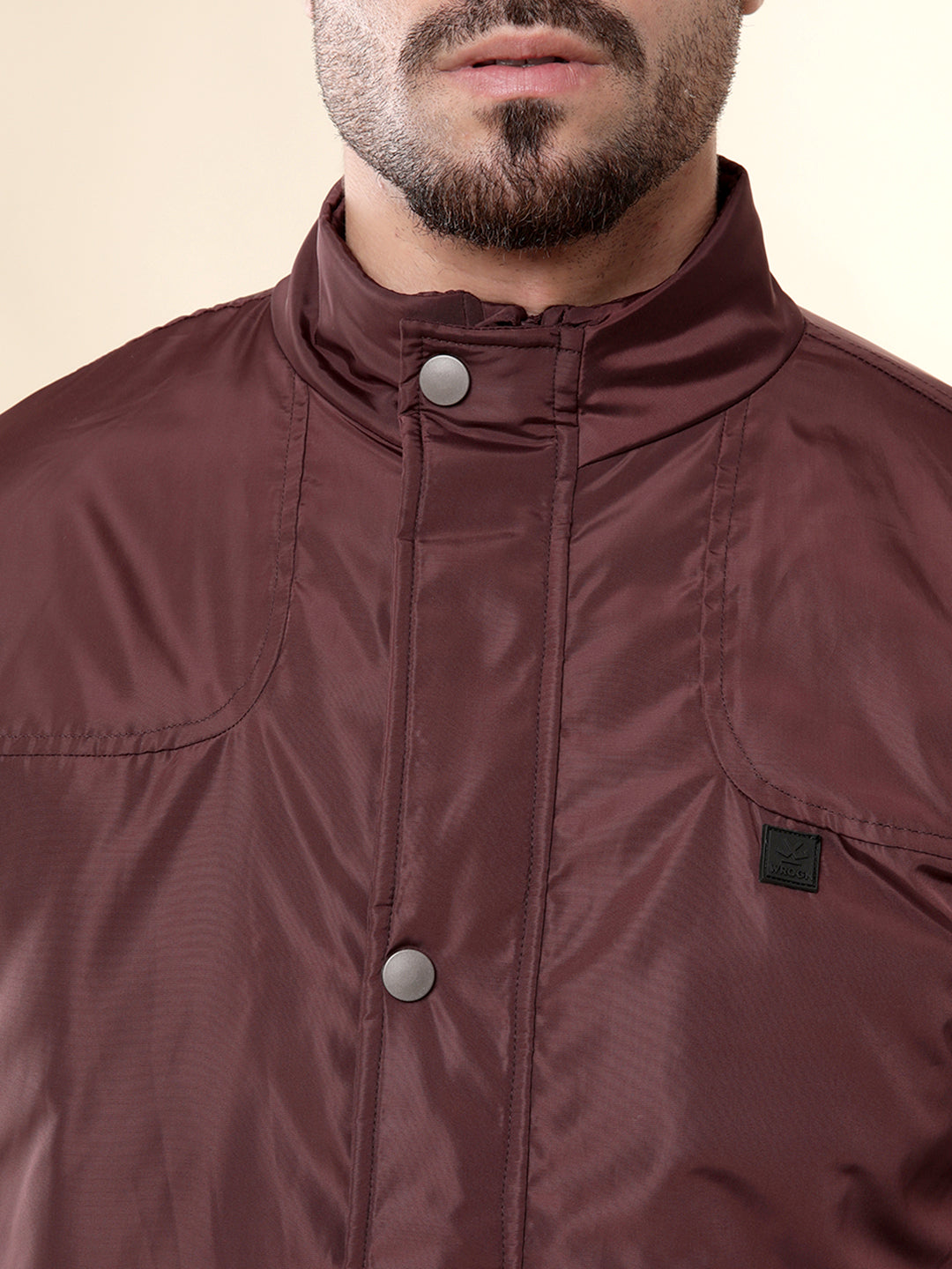 Wine Blaze Nylon Jacket