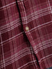 Men’s Double Pocket Checkered Pattern Shirt | Maroon