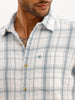 Regular Fit Checkered Shirt | White