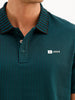 Classic Slim Fit Striped Polo T-Shirt | Green