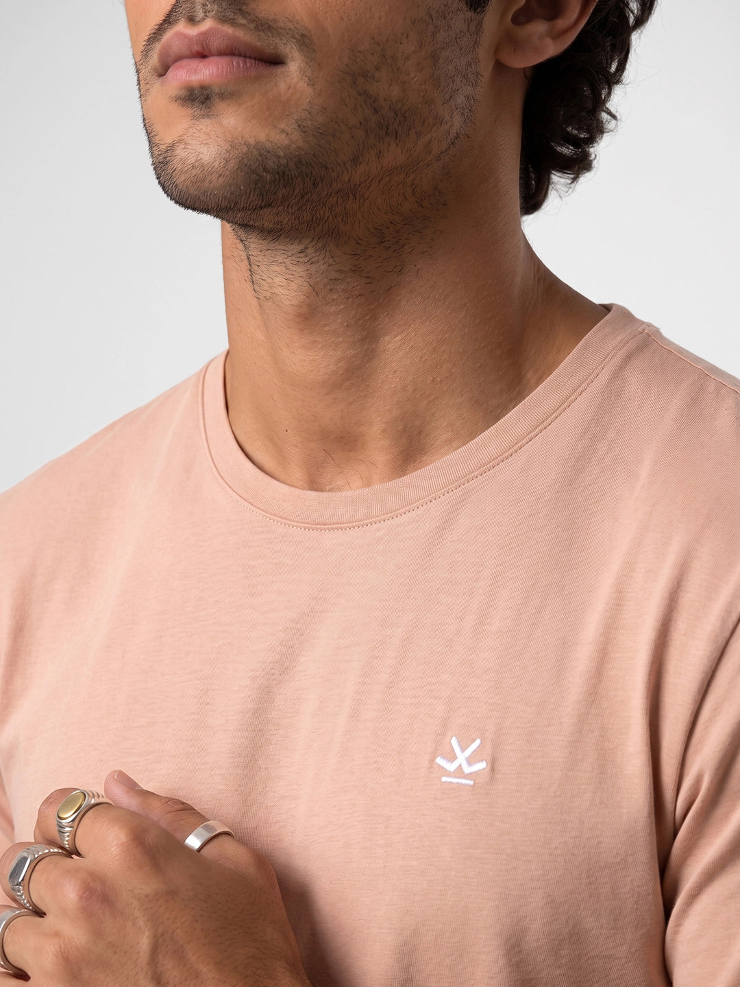 Solid Slim Fit T-Shirt | Grey