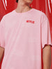 Netflix Chill Pink Oversized T-Shirt