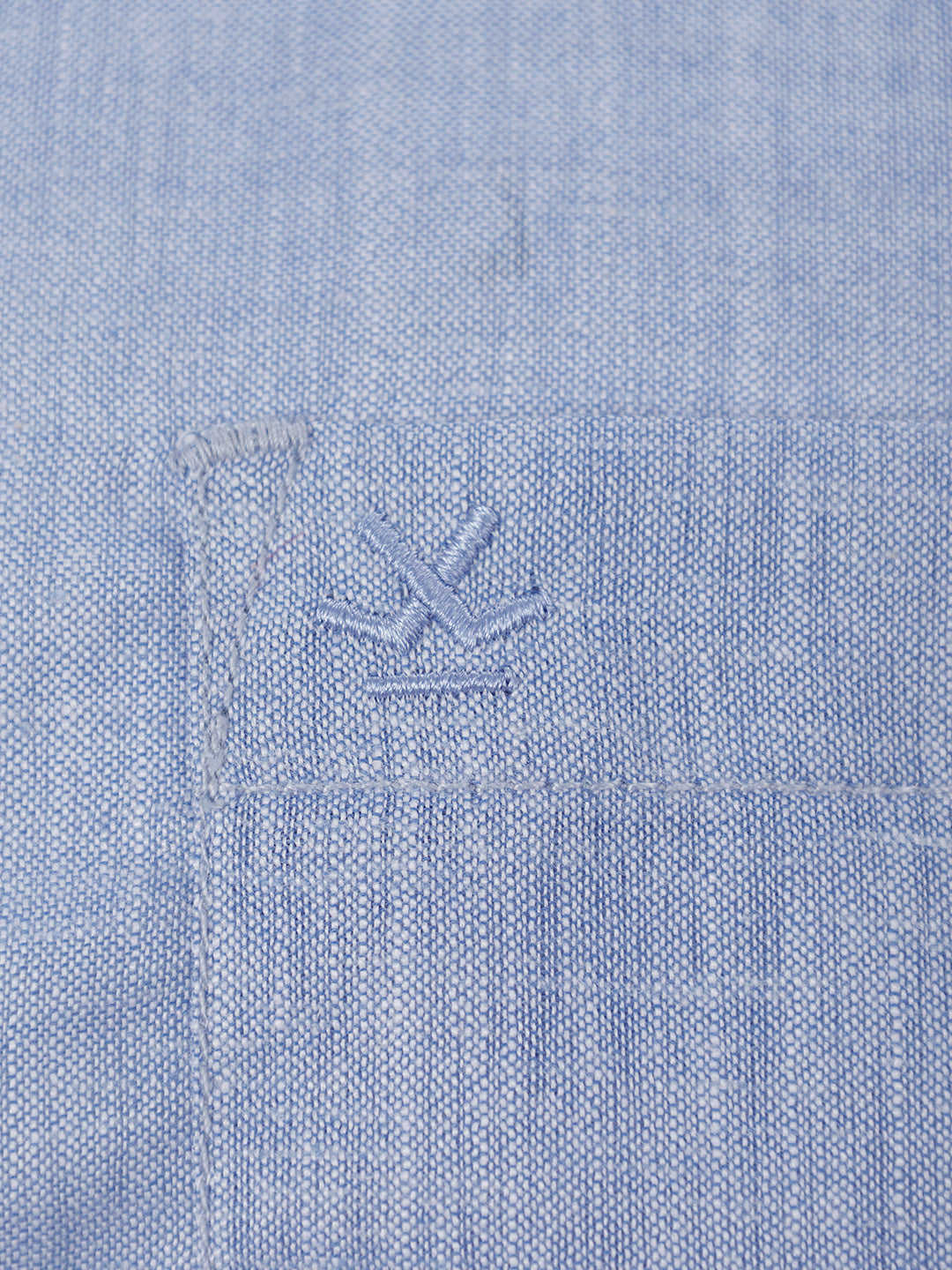 Solid Regular Fit Full Sleeve Shirt | Blue