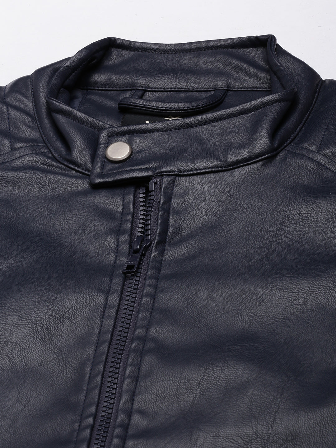 Clean-Cut Winter Leather Jacket