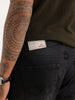 Washed Slim Fit Denim Jeans | Black