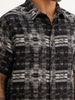 Classic Comfort Fit Jacquard Shirt | Black