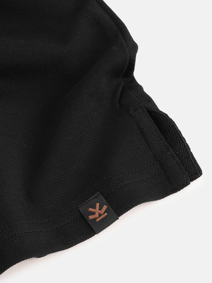 Essential Supima Polo T-Shirt |Black