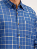 Regular Fit Checkered Shirt | Blue