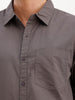 Solid Slim Fit Shirt | Dark Grey