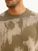 Classic AOP Knitted Full Sleeve T-Shirt | Green