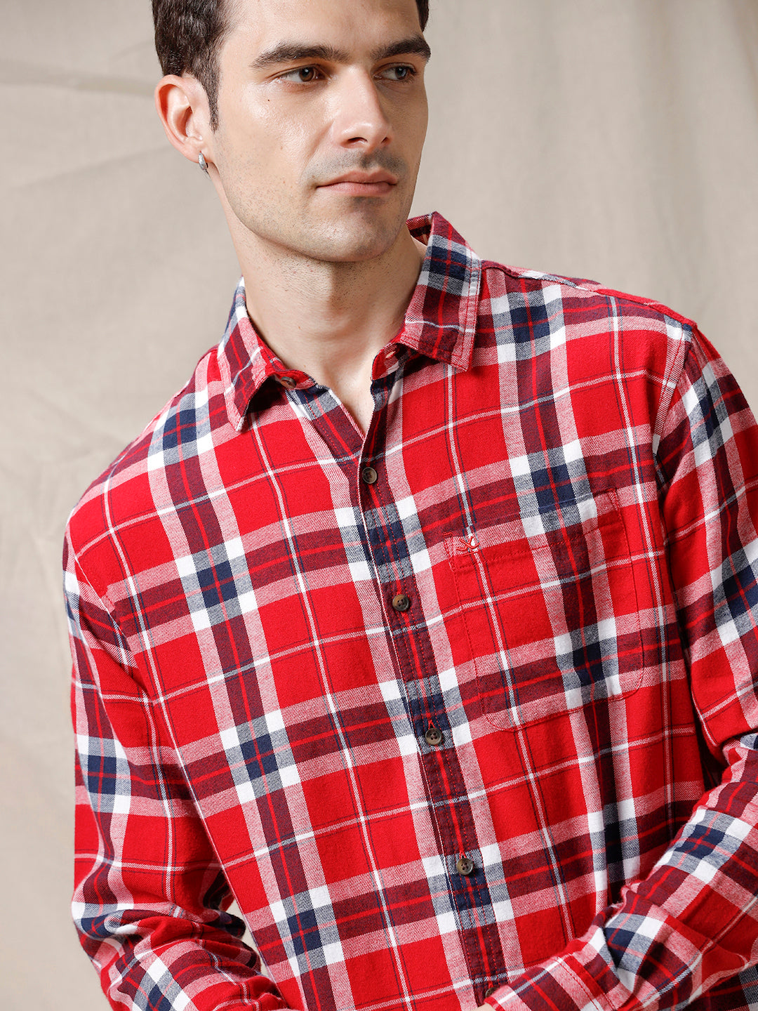 Checked Chic Red Shirt